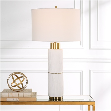 Uttermost Ruse Whitewashed Table Lamp