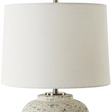 Rupture-Aged Ivory Table Lamp