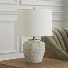 Rupture-Aged Ivory Table Lamp