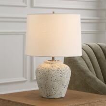 Rupture-Aged Ivory Table Lamp
