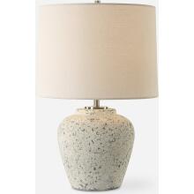 Rupture-Aged Ivory Table Lamp