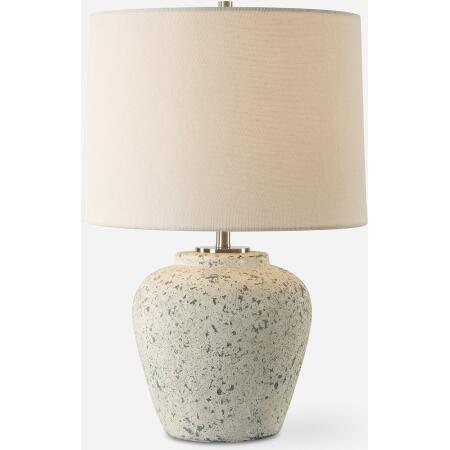Rupture-Aged Ivory Table Lamp