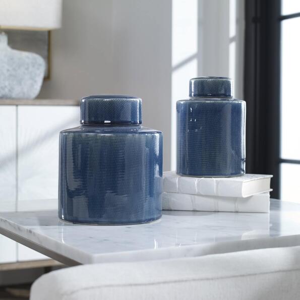 Uttermost Saniya Blue Containers