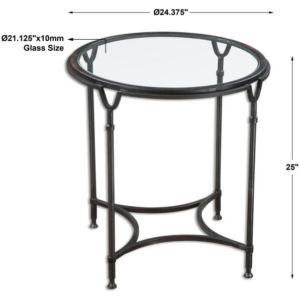 Samson Glass Side Table