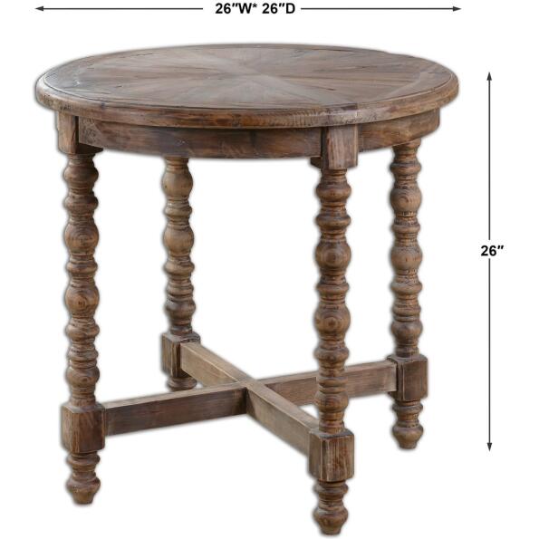 Samuelle Wooden End Table