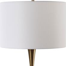 Sanctuary-Green Gray Glass Table Lamp