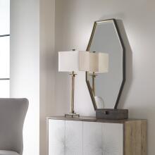 Savion-Gold Octagon Mirror
