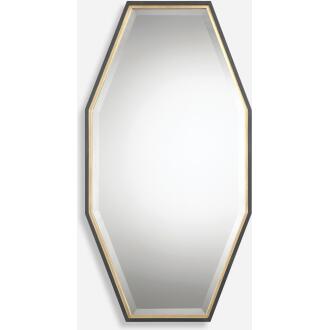 Savion-Gold Octagon Mirror