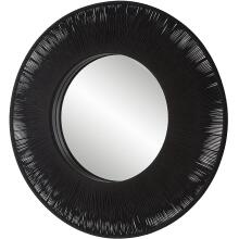 Sailor’s Knot-Black Small Round Mirror