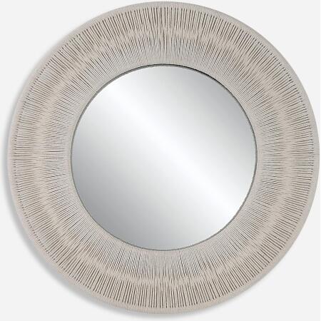 Sailor's Knot-White Small Round Mirror