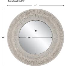 Sailor’s Knot-White Small Round Mirror