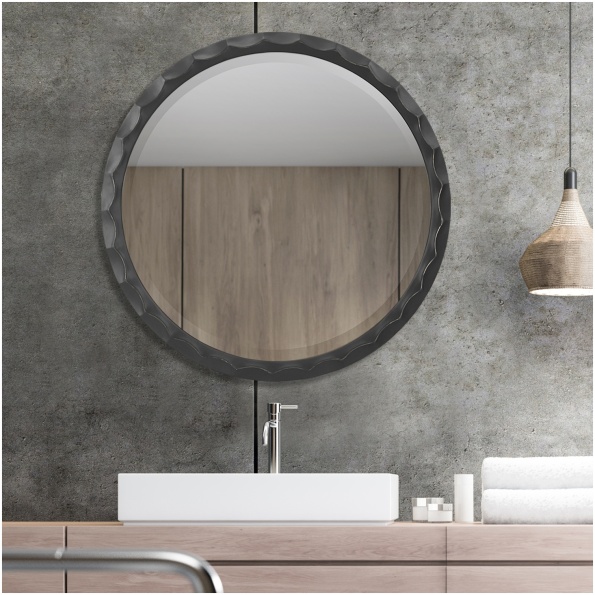 Uttermost Scalloped Edge Round Mirror