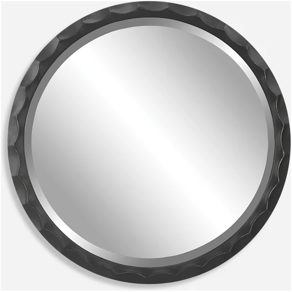 Scalloped-Round Mirror