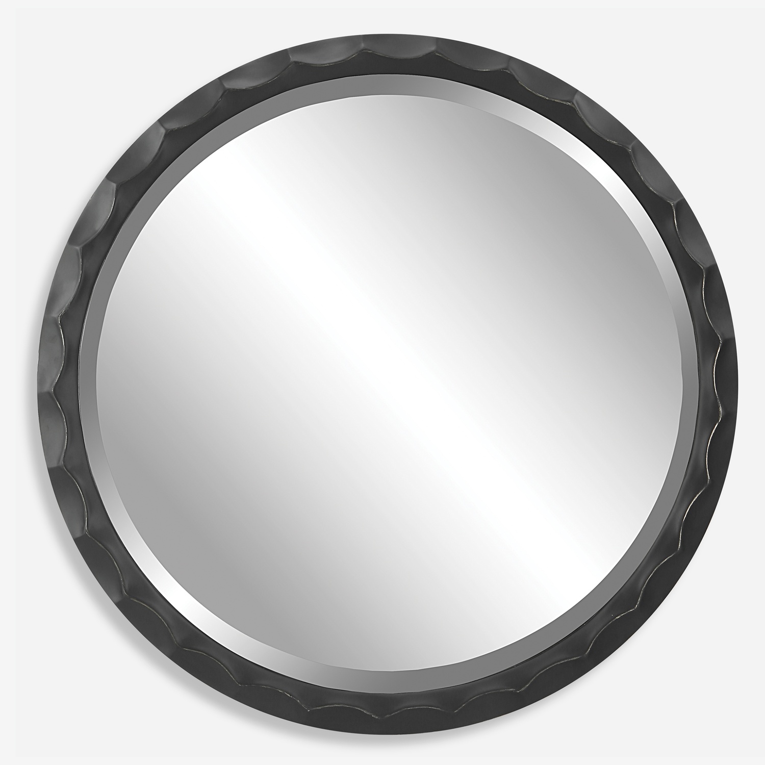 Scalloped-Round Mirror