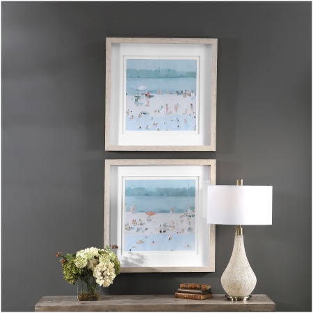 Uttermost Sea Glass Sandbar Framed Prints