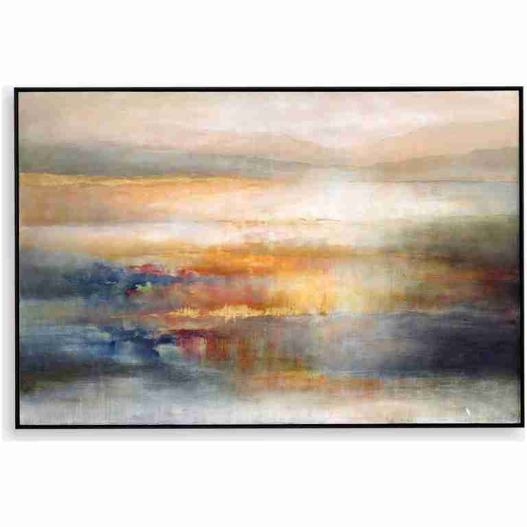 Seafaring Dusk-Abstract Landscape Art