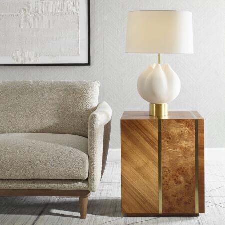 Uttermost Seven Wonders Wooden Side Table
