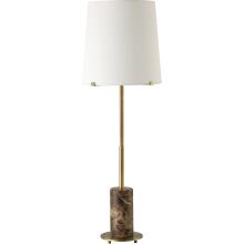 Sepia-Brown Marble Buffet Lamp