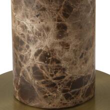Sepia-Brown Marble Buffet Lamp