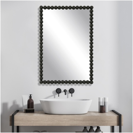 Uttermost Serna Black Vanity Mirror