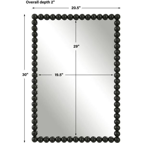 Serna Black Vanity Mirror