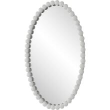 Serna-White Oval Mirror