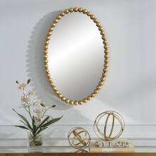 Serna-Gold Oval Mirror