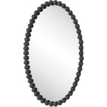 Serna-Black Oval Mirror