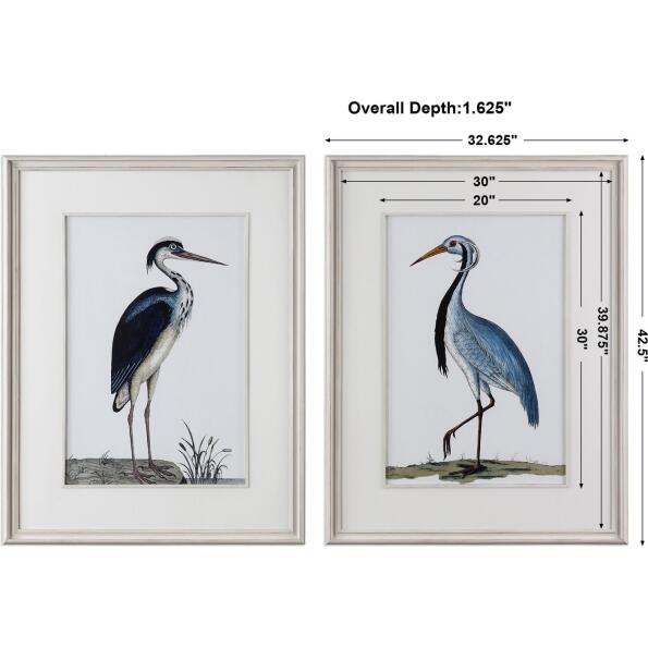 Shore Birds Framed Prints S/2