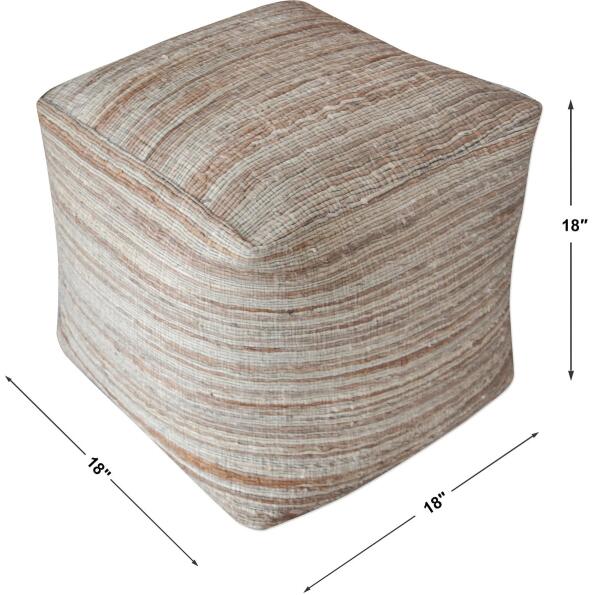 Shiro Beige Pouf