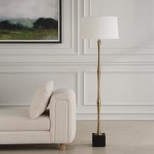 Shino-Antique Brass Floor Lamp