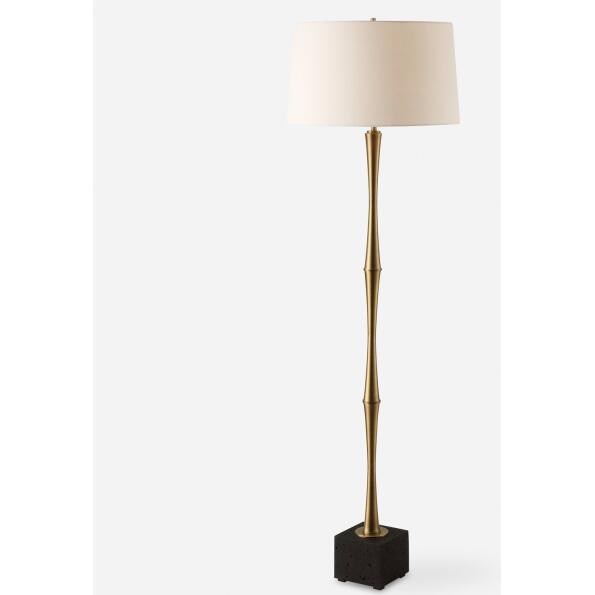Shino-Antique Brass Floor Lamp