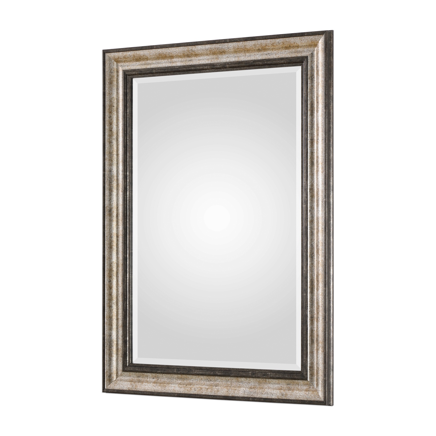 Shefford-Antiqued Silver Mirror