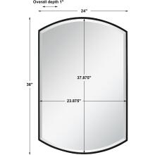 Shield-Shield Shaped Iron Mirror