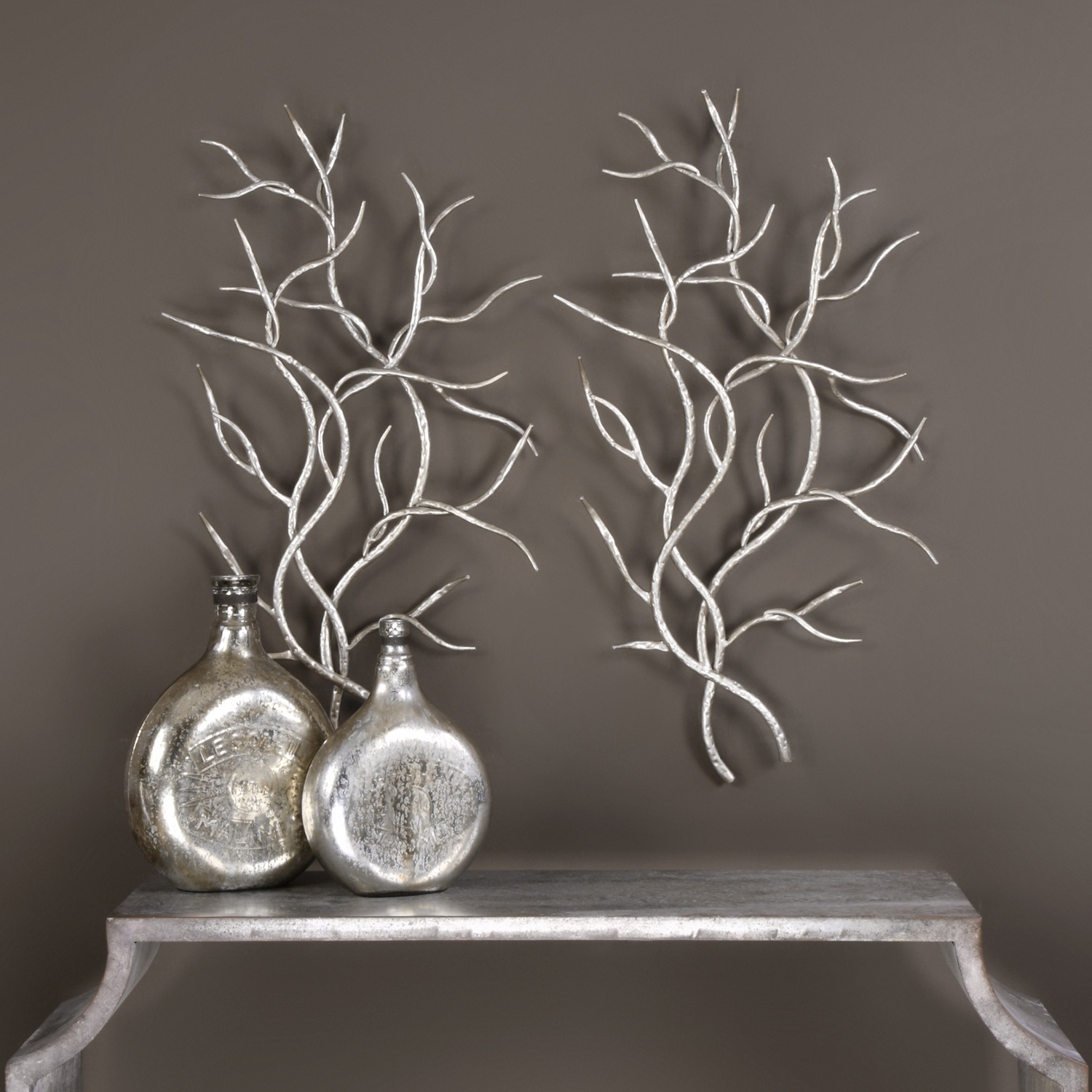 Silver Branches-Wall Art
