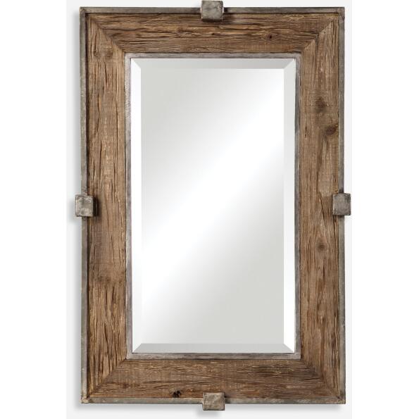 Siringo-Weathered Wood Mirror