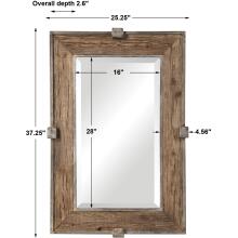 Siringo-Weathered Wood Mirror