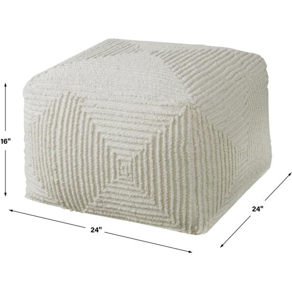 Sovanna Geometric Pouf
