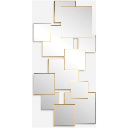 Soren-Copper Squares Mirror