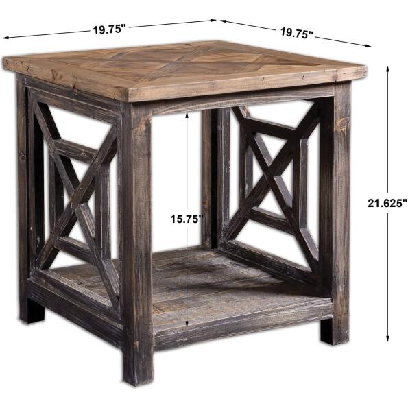 Spiro Reclaimed Wood End Table