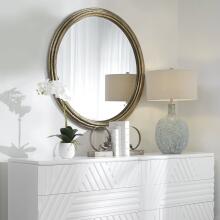 Spera-Round Gold Mirror