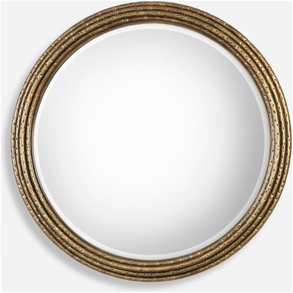 Spera-Round Gold Mirror