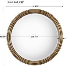 Spera-Round Gold Mirror