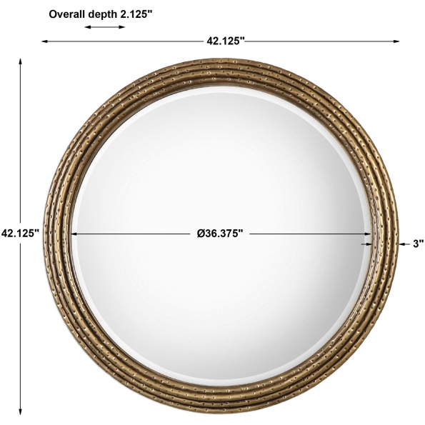 Spera Round Gold Mirror