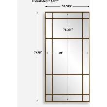 Spurgeon-Gold Window Mirror