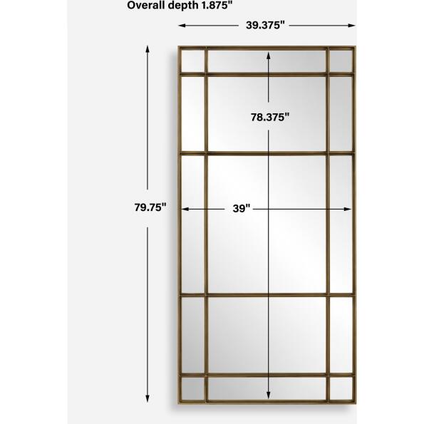 Spurgeon Gold Window Mirror