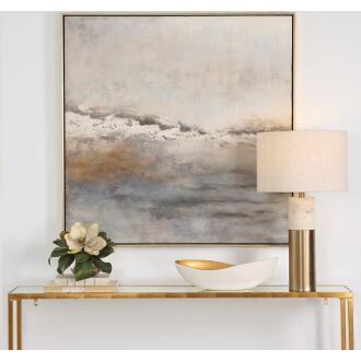 Uttermost Storm Clouds Abstract Hand Painted Art