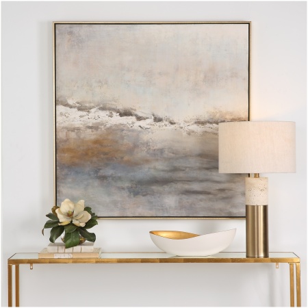 Uttermost Storm Clouds Abstract Hand Painted Art