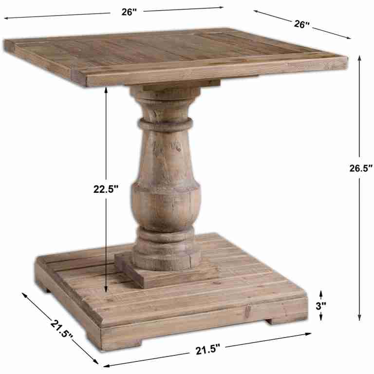 Stratford Pedestal End Table