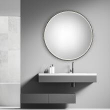 Stefania-Beaded Round Mirror